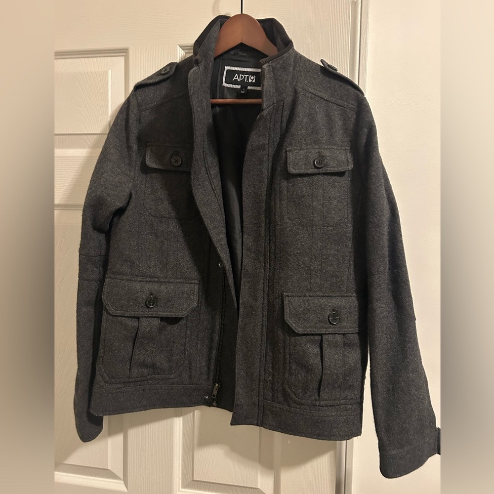 Apt. 9 Charcoal Military Jacket